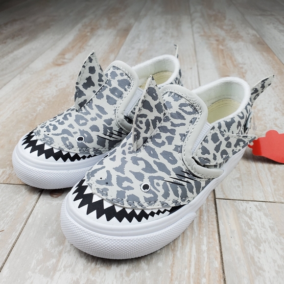 Vans Other - Vans Slip On Velcro Leopard Shark